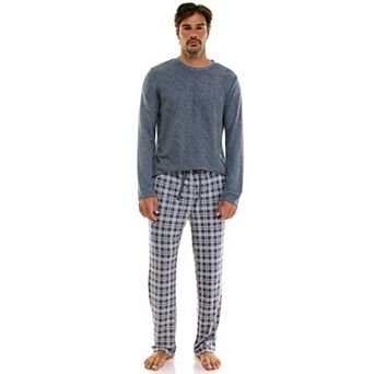 Men's Sonoma Goods For Life® Supersoft Ribbed 2 pc Pajama Top & Pajama Bottoms Set