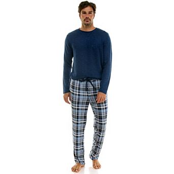 Men's Sonoma Goods For Life® Supersoft Ribbed 2 pc Pajama Top & Pajama Bottoms Set