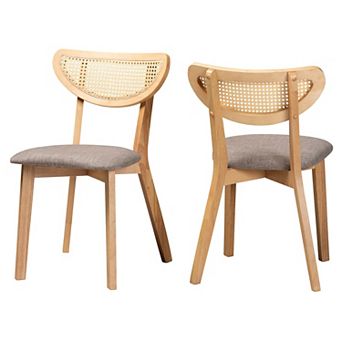 Baxton Studio Dannell Upholstered Dining Chair Set of 2