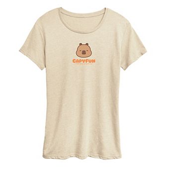 Women's CapyFun Capybara Logo Graphic Tee