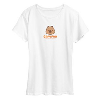 Women's CapyFun Capybara Logo Graphic Tee
