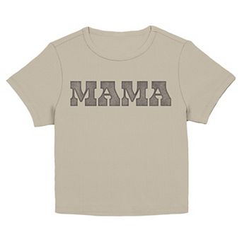 Juniors' SO® Mama Short Sleeve Baby Tee