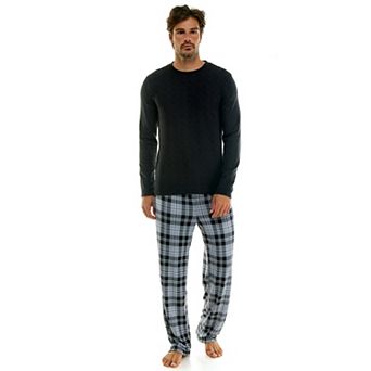Men's Sonoma Goods For Life® Supersoft Long Sleeve Waffle Pajama Top & Pajama Bottoms Set