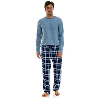 Men's Sonoma Goods For Life® Supersoft Long Sleeve Waffle Pajama Top & Pajama Bottoms Set