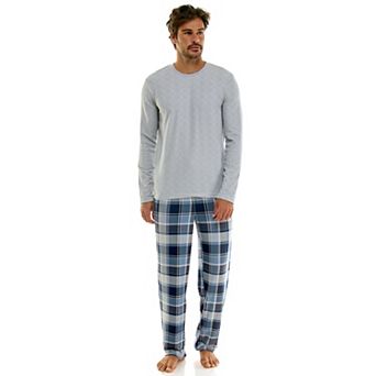 Men's Sonoma Goods For Life® Supersoft Long Sleeve Waffle Pajama Top & Pajama Bottoms Set