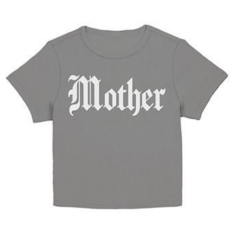 Juniors' SO® Mother Graphic Short Sleeve Baby Tee