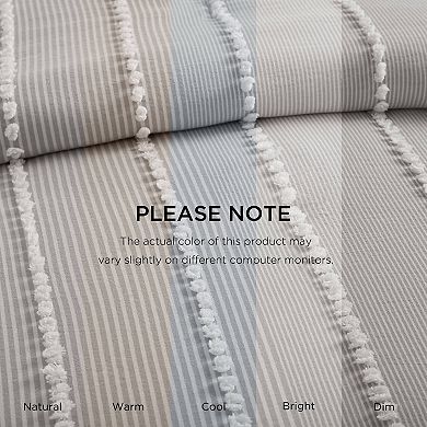 Harbor House Anslee 3-Piece Cotton Yarn Dyed Duvet Cover Set