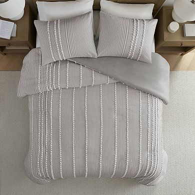 Harbor House Anslee 3-Piece Cotton Yarn Dyed Duvet Cover Set