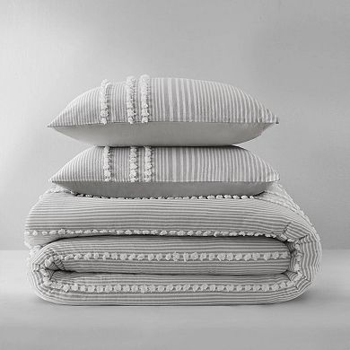 Harbor House Anslee 3-Piece Cotton Yarn Dyed Duvet Cover Set