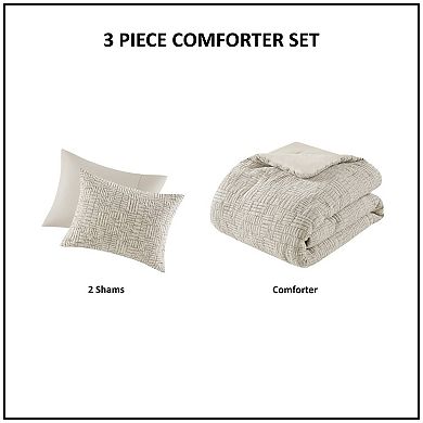 Croscill Harper 3-Piece Cotton Matelasse Comforter Set
