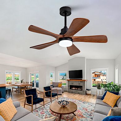 ELEMENT ACE 42 Inch Outdoor Ceiling Fan with Integrated LED Light and Remote Control