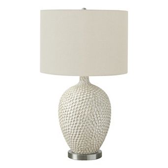ELEMENT ACE Contemporary Ceramic Table Lamp with Linen Shade