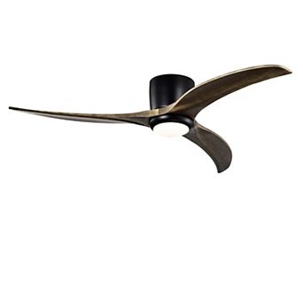 ELEMENT ACE 52 Inch Flush Mount Ceiling Fan with Light and Remote Control