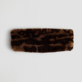 Women's Nine West Tipped Faux Fur Headwrap
