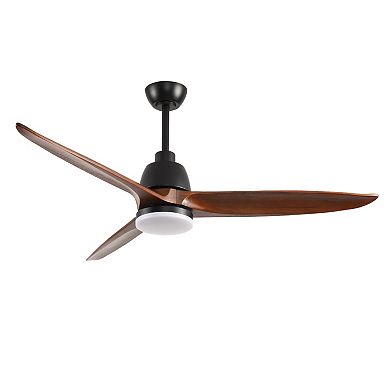 ELEMENT ACE 52 Inch Modern Ceiling Fan with Remote Control and Integrated LED Light
