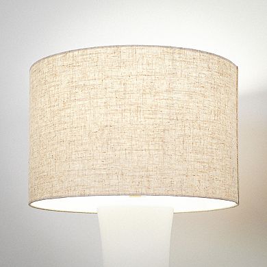 ELEMENT ACE Cascade Glass Table Lamp with Golden Base and Off-White Shade