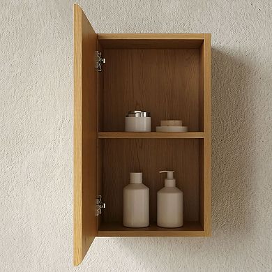 ELEMENT ACE 23-Inch Tall Wall Mounted Narrow Storage Cabinet with Door for Small Spaces