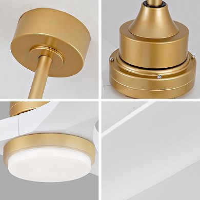 ELEMENT ACE 52 Inch Modern Ceiling Fan with Light and Remote Control