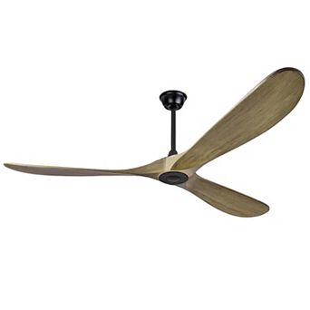 ELEMENT ACE 72 Inch Solid Wood Ceiling Fan Without Light With Remote and Wall Switch