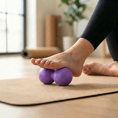2-PC Peanut Massage Ball for Deep Tissue Back and Foot Muscle Relief