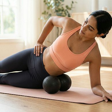 2-PC Peanut Massage Ball for Deep Tissue Back and Foot Muscle Relief