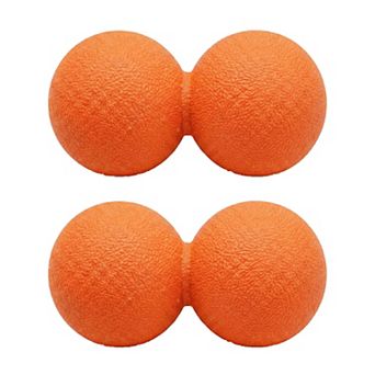 2 pc Peanut Massage Ball for Deep Tissue Back and Foot Muscle Relief
