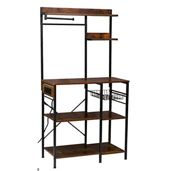 ELEMENT ACE Multifunctional Kitchen Storage Rack with Integrated Power Outlets and Shelves