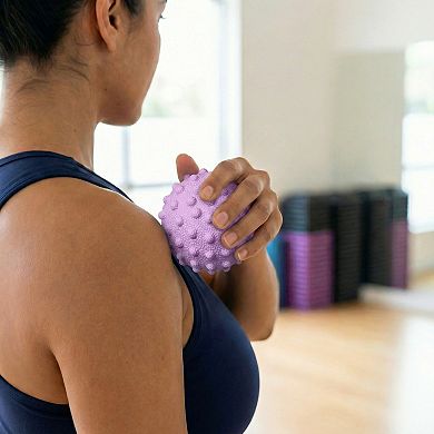 2-PC Textured Massage Ball for Deep Tissue Muscle Relief and Trigger Point Therapy