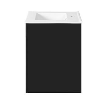 ELEMENT ACE Wall Mounted Bathroom Cabinet with Side Storage and Integrated Sink
