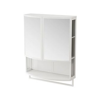 ELEMENT ACE Modern Arched Glass Double-Door Wall-Mounted Storage Cabinet
