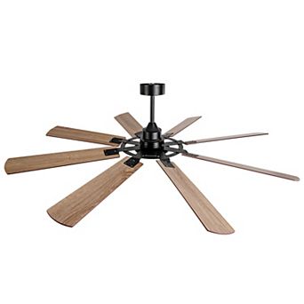 ELEMENT ACE Large 72-Inch 8-Blade Ceiling Fan with Dimmable Light and Remote Control