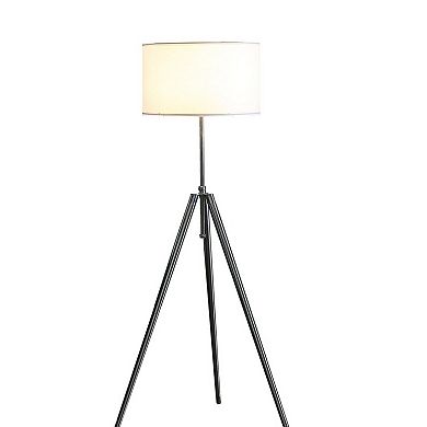 ELEMENT ACE Adjustable Tripod Floor Lamp with Drum Shade for Modern Living Spaces