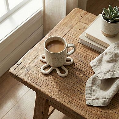 2-PC Wavy Silicone Trivet Heat Resistant Non Slip Countertop Pot Holder