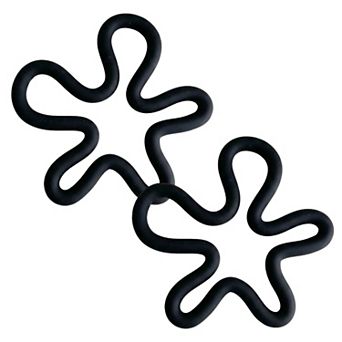 2 pc Wavy Silicone Trivet Heat Resistant Non Slip Countertop Pot Holder