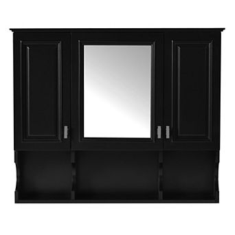 ELEMENT ACE Wall Mounted Bathroom Mirror Cabinet with Adjustable Shelves
