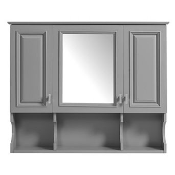 ELEMENT ACE Wall Mounted Bathroom Mirror Cabinet with Adjustable Shelves