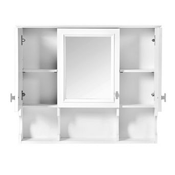 ELEMENT ACE Wall Mounted Bathroom Mirror Cabinet with Adjustable Shelves
