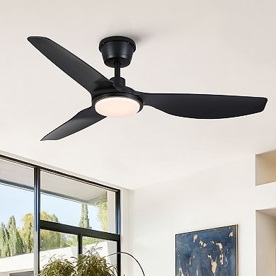 ELEMENT ACE Modern Outdoor Waterproof Ceiling Fan with Integrated Light and Quiet DC Motor