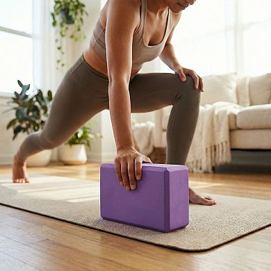 2-PC Yoga Block for Stability Balance and Flexibility Support
