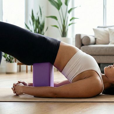 2-PC Yoga Block for Stability Balance and Flexibility Support