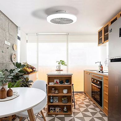 ELEMENT ACE Enclosed Bladeless Ceiling Fan with Integrated Light and Remote Control