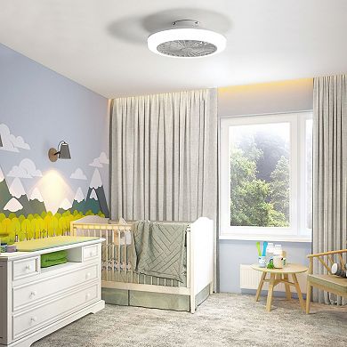 ELEMENT ACE Enclosed Bladeless Ceiling Fan with Integrated Light and Remote Control