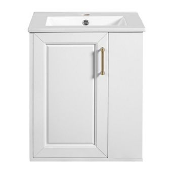 ELEMENT ACE Wall Mounted Bathroom Cabinet with Sink and Side Storage Combo