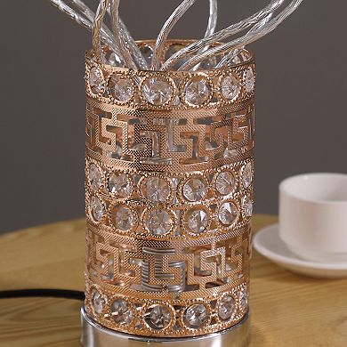 ELEMENT ACE Modern Floral Design LED Table Lamp for Living Room and Bedroom