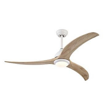 ELEMENT ACE Solid Wood Blade Ceiling Fan with Remote Control and Light
