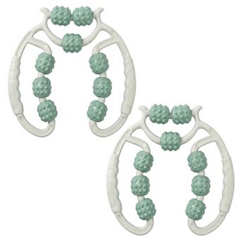 2 pc Handheld Muscle Roller Massager for Deep Tissue Relief