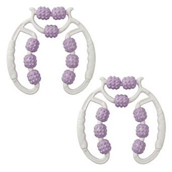 2 pc Handheld Muscle Roller Massager for Deep Tissue Relief