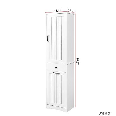 ELEMENT ACE Laundry Storage Cabinet with Drawer and Removable Fabric Baskets