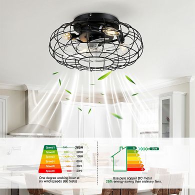 ELEMENT ACE Low Profile Bladeless Ceiling Fan with Lights Kit and Remote Control