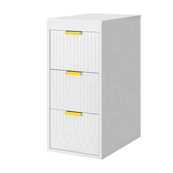 ELEMENT ACE Wall Mounted Floating Side Cabinet with Drawers for Bathroom and Living Room